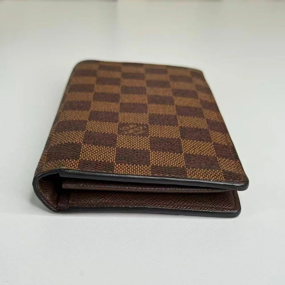 Louis Vuitton Damier Ebene Wallet with Classic Checkerboard Design